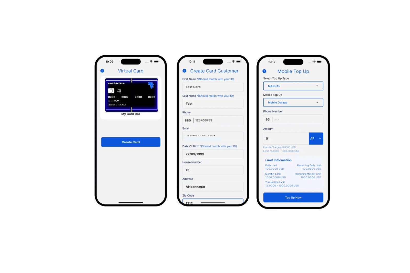 Bank 54 Mobile UI 2